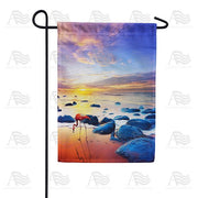 Tranquil Sunset Garden Flag