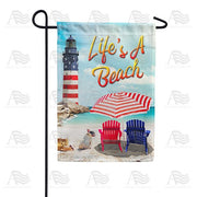 Life's A Beach Garden Flag