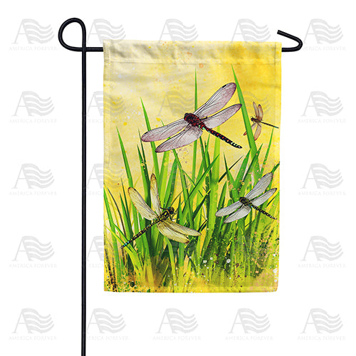 Summer Dragonflies Garden Flag