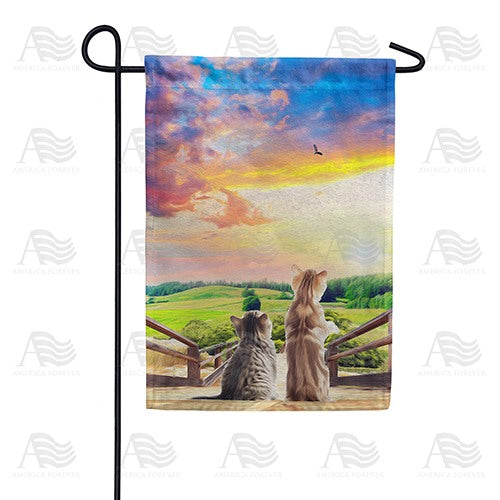 Unexplored World Awaits Garden Flag