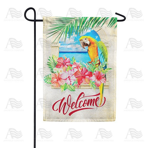 Welcome To Paradise Garden Flag