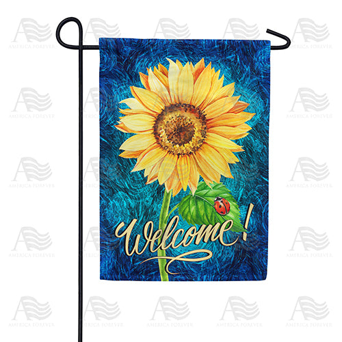 Bright Sunflower Welcome Garden Flag