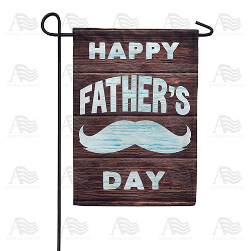 Father's Day On Wood Garden Flag