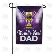 Trophy Dad Garden Flag
