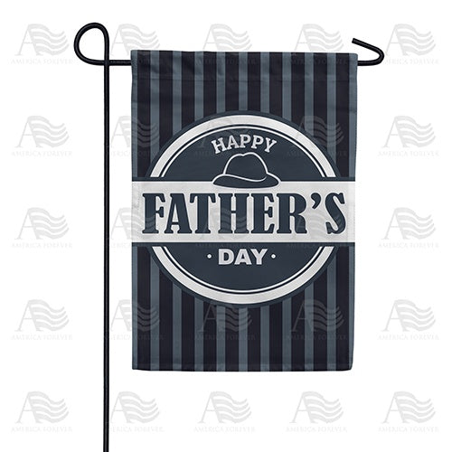 Father's Day Stripes Garden Flag