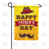 Fedora And Moustache Garden Flag