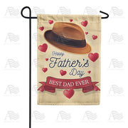 Fedora And Hearts Garden Flag