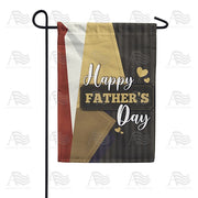 Father's Day Brown Lapel Garden Flag