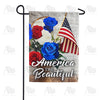 Patriotic Roses Garden Flag