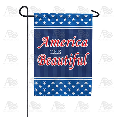 America The Beautiful Garden Flag