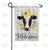 Bovine Beauty Welcome Garden Flag