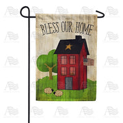 Americana Bless Our Home Garden Flag