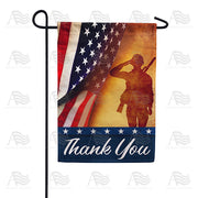 America Forever Thank You For Your Service Garden Flag