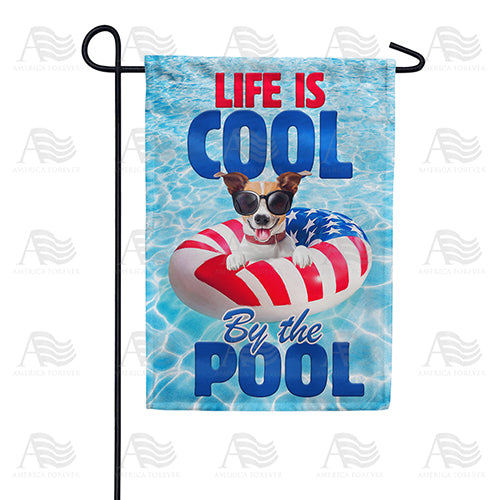 Cool Pool Life Garden Flag