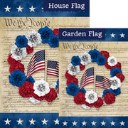 Constitution Wreath Flags Bundle (Set of 2)