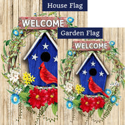 American Avian Wreath Flags Bundle (Set of 2)