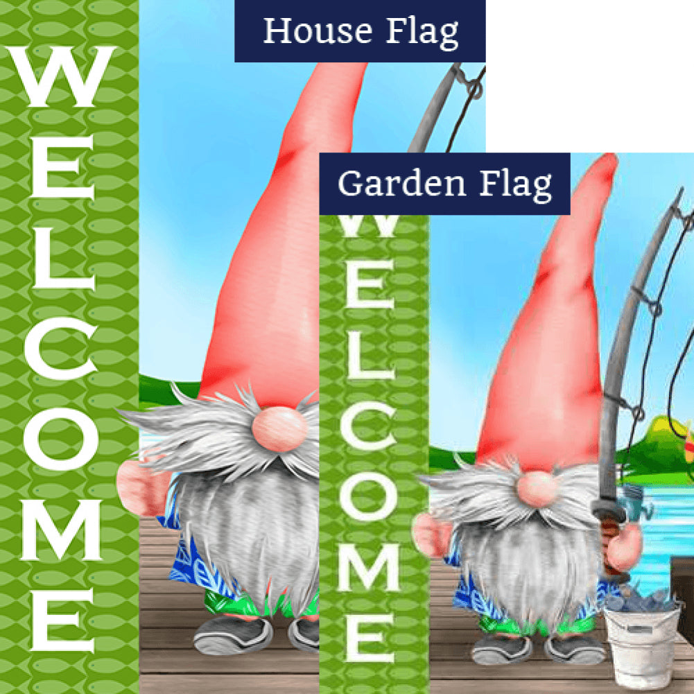 Be Back Later, Gnome Fishing Flags Bundle (Set of 2)