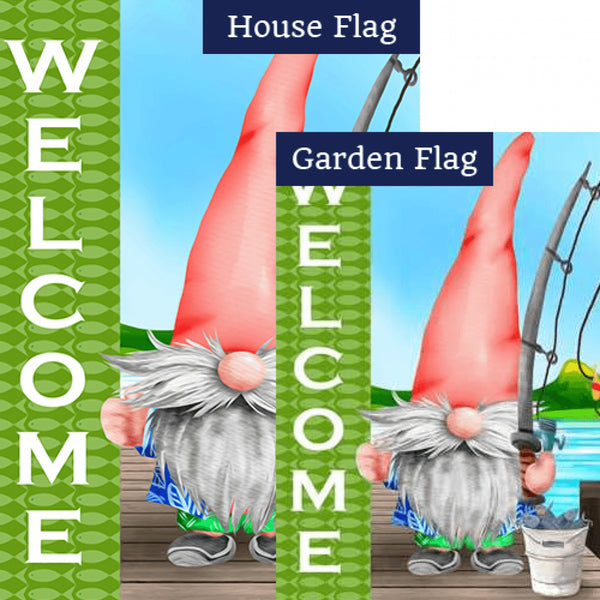 Be Back Later, Gnome Fishing Flags Bundle (Set of 2)