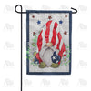 Flag Draped Gnome Garden Flag
