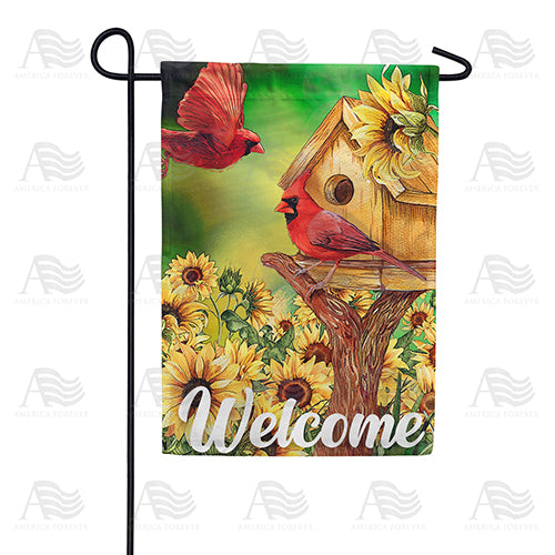 Cardinal Summer Home Garden Flag