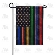 "No One Fights Alone" Line Garden Flag