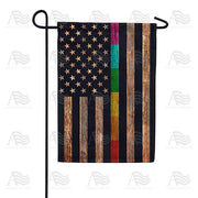 Thin Rainbow Line Garden Flag