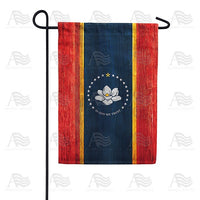 Mississippi State Wood-Style Garden Flag