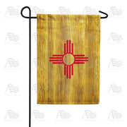 New Mexico State Wood-Style Garden Flag
