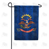 North Dakota State Wood-Style Garden Flag