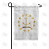 Rhode Island State Wood-Style Garden Flag
