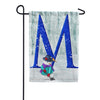 Just Keep Shovelin' Monogram M Garden Flag