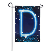 New Year Startlight - Monogram D Garden Flag