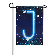 New Year Startlight - Monogram J Garden Flag