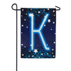 New Year Startlight - Monogram K Garden Flag