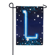 New Year Startlight - Monogram L Garden Flag