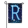 New Year Startlight - Monogram R Garden Flag