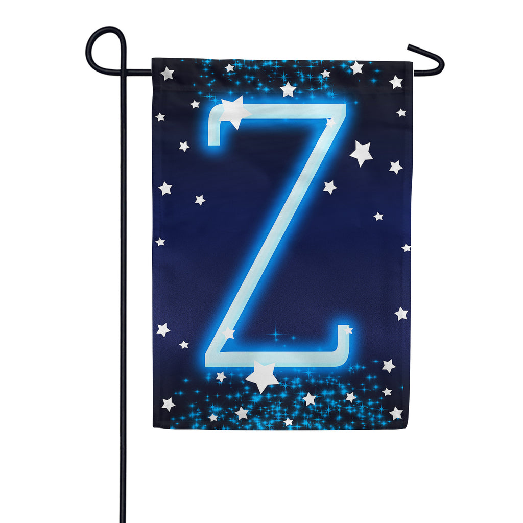 New Year Startlight - Monogram Z Garden Flag