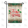 Tis The Season Holly & Pine Cone Garden Flag