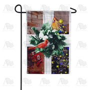 Bird's Eye View Of Christmas Garden Flag