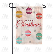 Merry Christmas Balls Garden Flag