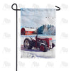 Winter At The Farm Garden Flag