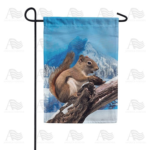 Mountain High Squirrel Garden Flag