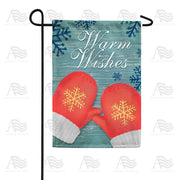 Orange Mittens Garden Flag