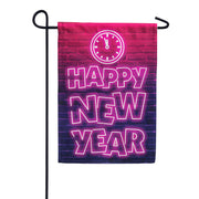 Neon New Year Garden Flag