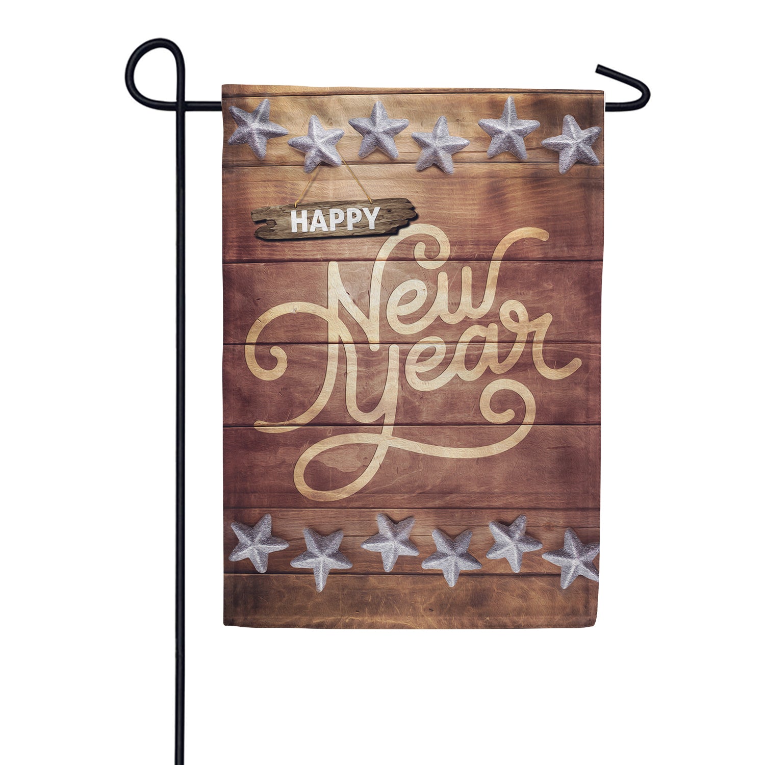 Western Style New Year Garden Flag