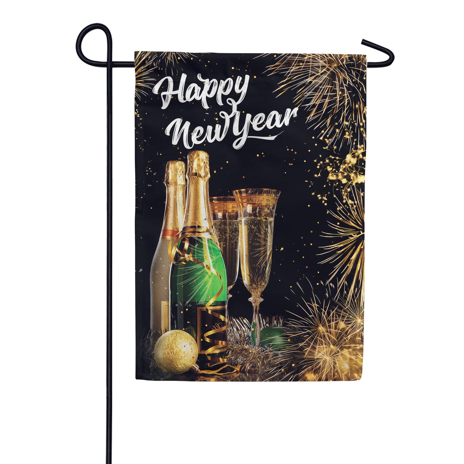 New Year Party Garden Flag