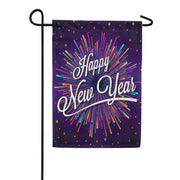 New Year Kaleidoscope Garden Flag