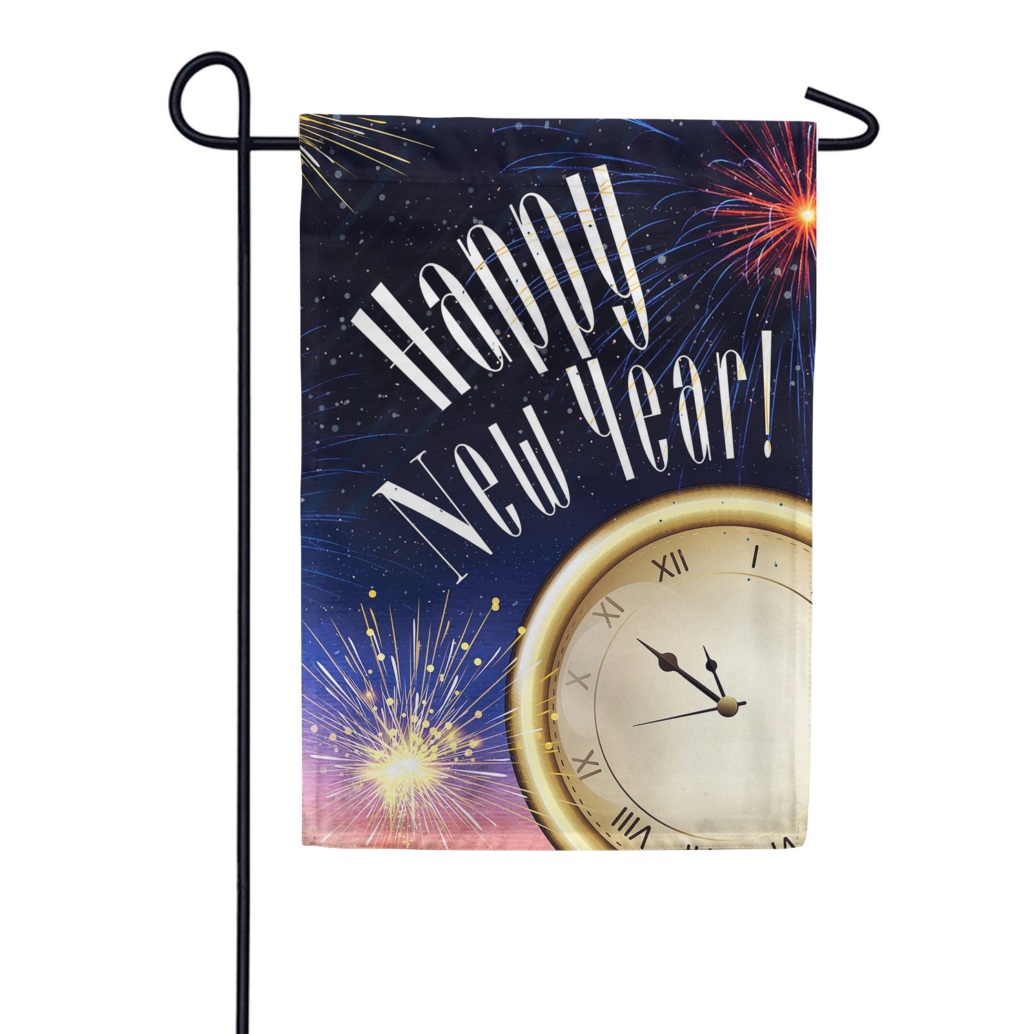New Year Countdown Garden Flag