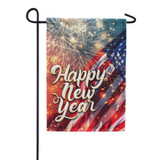 Happy New Year America Garden Flag