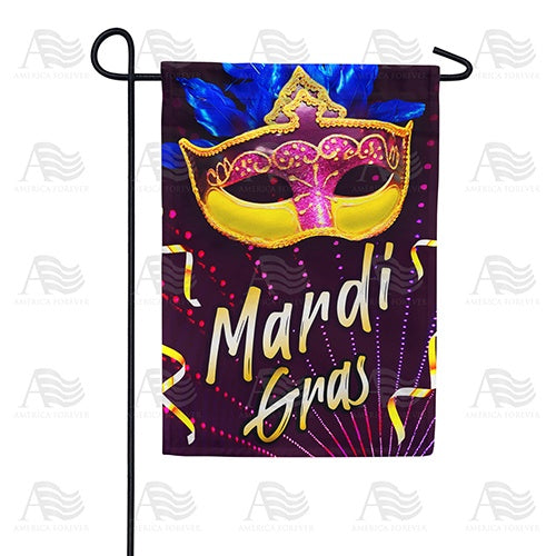 Carnival Mask Garden Flag